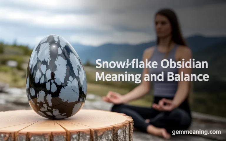 Snowflake Obsidian Meaning and Balance