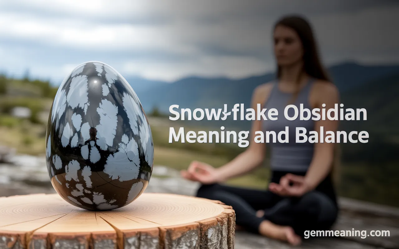 Snowflake Obsidian Meaning and Balance
