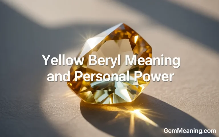 Yellow Beryl Meaning and Personal Power