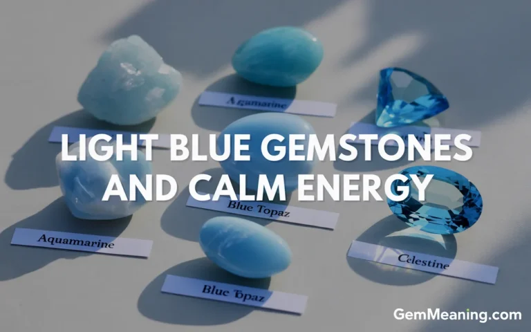 Light Blue Gemstones and Calm Energy