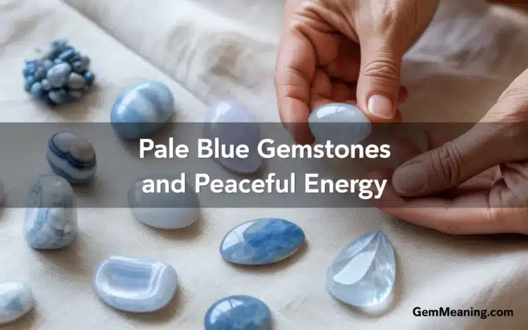 Pale Blue Gemstones and Peaceful Energy