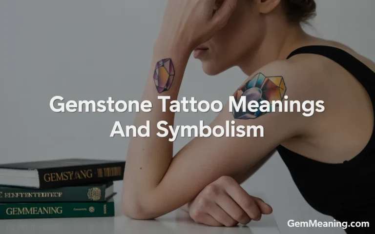 Gemstone Tattoo Meanings and Symbolism