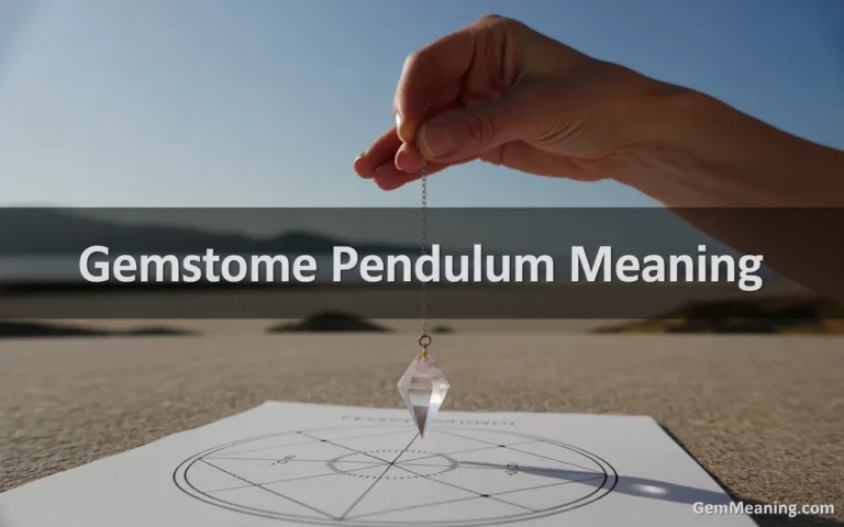 Gemstone Pendulum Meaning and Use