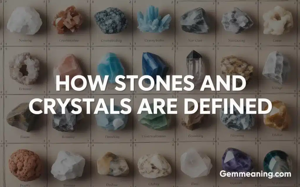 How Stones and Crystals Are Defined