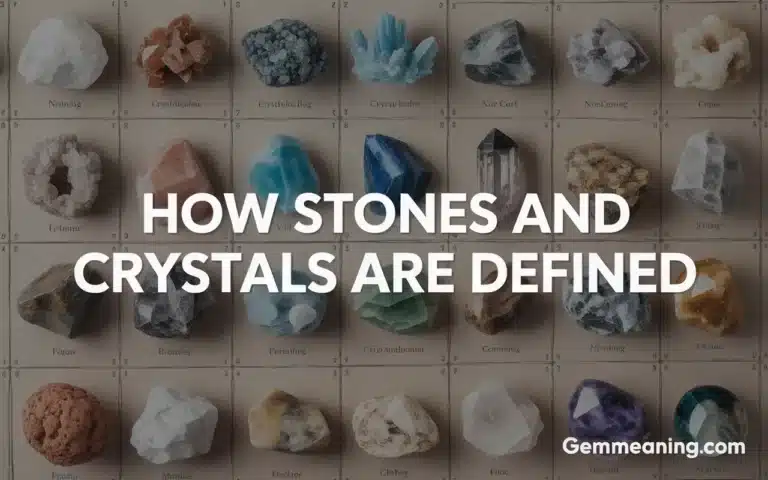 How Stones and Crystals Are Defined