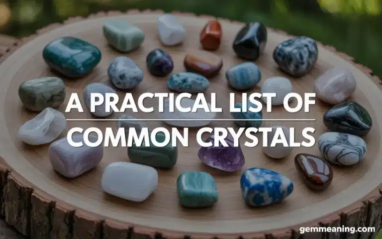 A Practical List of Common Crystals