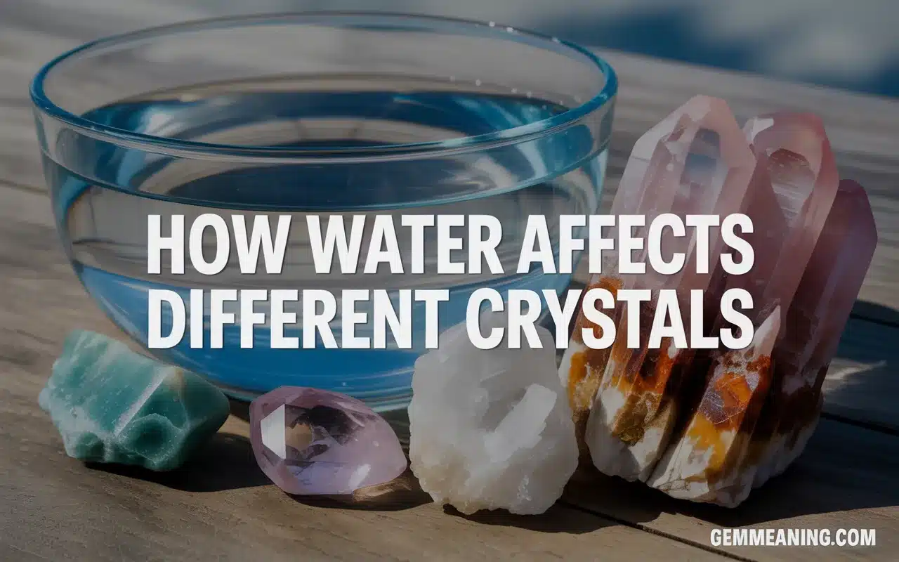 How Water Affects Different Crystals