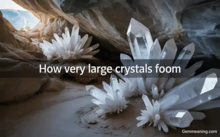 How Very Large Crystals Form