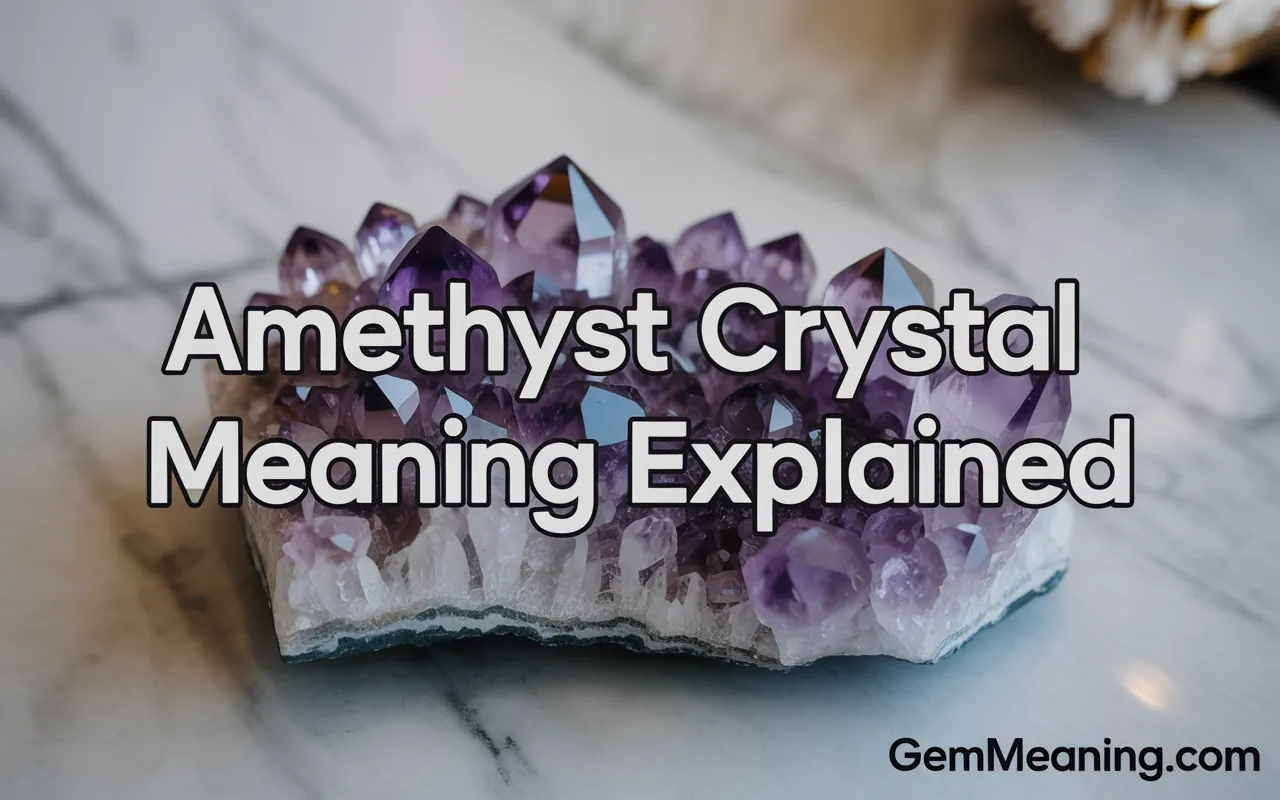 Amethyst Crystal Meaning Explained