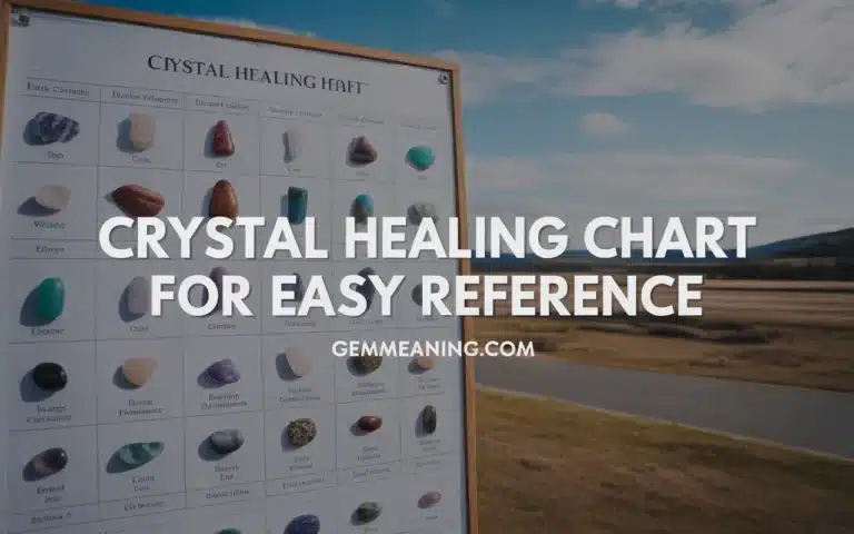 Crystal Healing Chart for Easy Reference