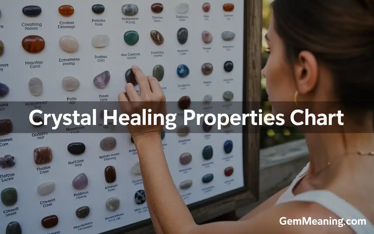 Crystal Healing Properties Chart
