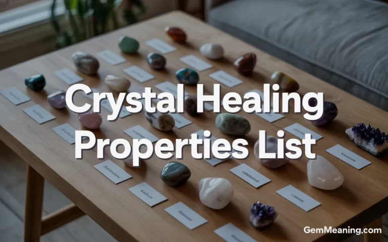 Crystal Healing Properties List