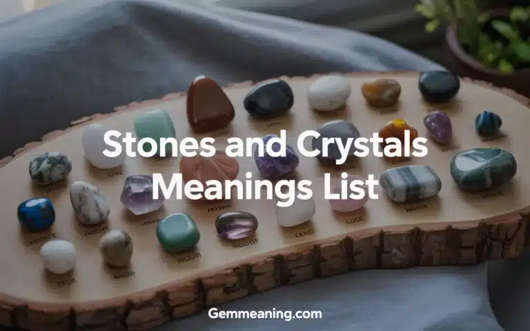 Stones and Crystals Meanings List