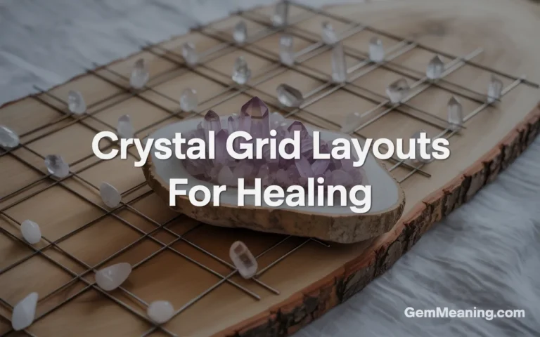 Crystal Grid Layouts for Healing