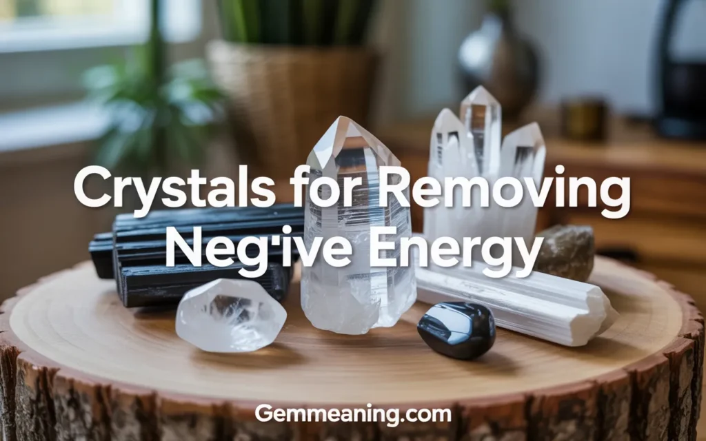 Crystals for Removing Negative Energy