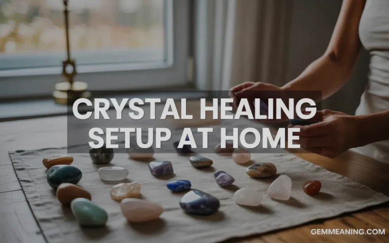 Crystal Healing Setup at Home