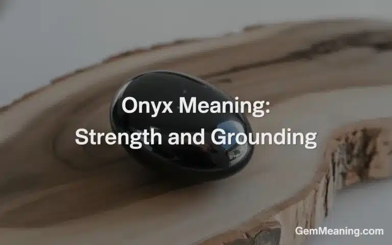 Onyx Meaning: Strength and Grounding