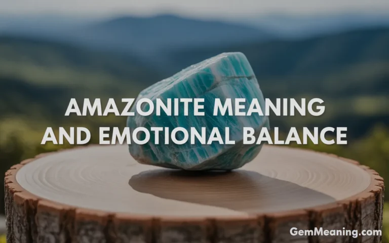 Amazonite Meaning and Emotional Balance