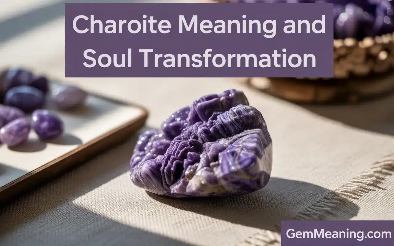 Charoite Meaning and Soul Transformation