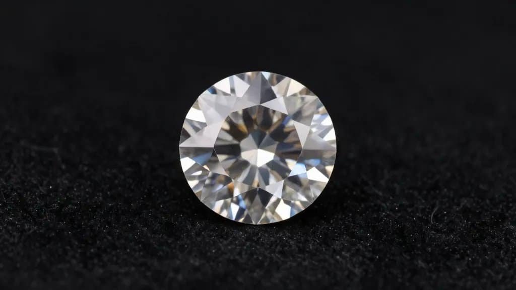 closeup GIA gemstone certificate on black velvet background