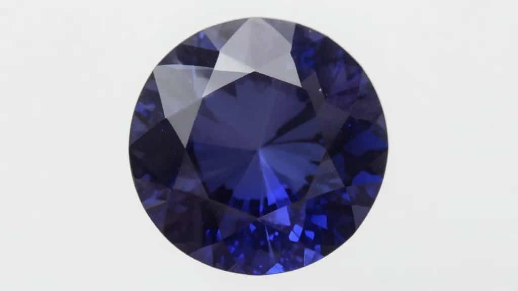 precision-cut sapphire displaying sharp, symmetrical star facet