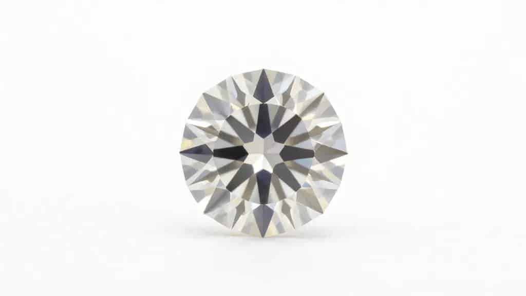 single GIA certificate beside round brilliant diamond on white background
