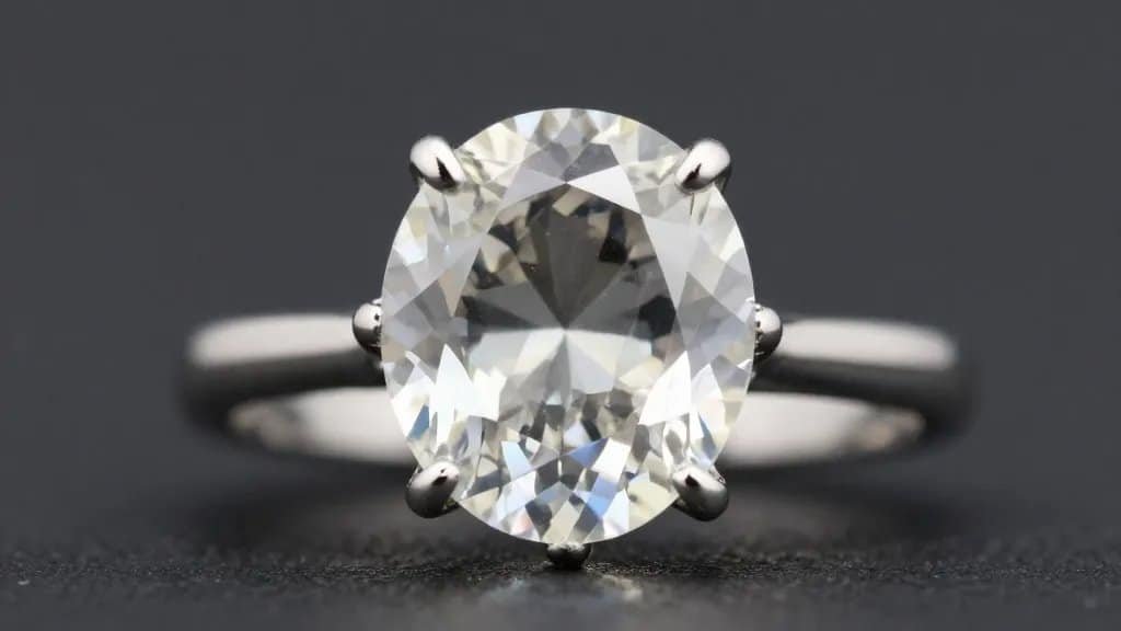 Alexandrite solitaire ring under split daylight-tungsten lighting, closeup