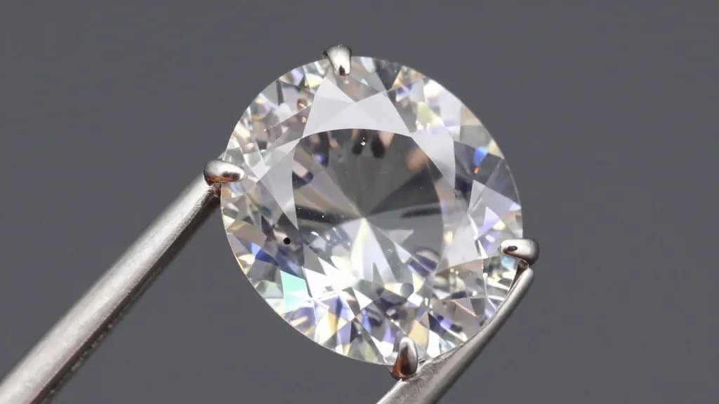 Closeup alexandrite solitaire under daylight, visible color-shift