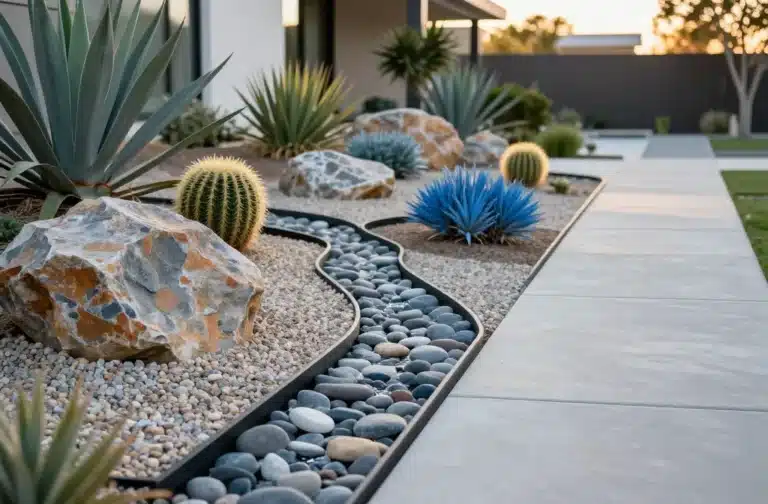 12 Beautiful Front Yard Rock Garden Ideas