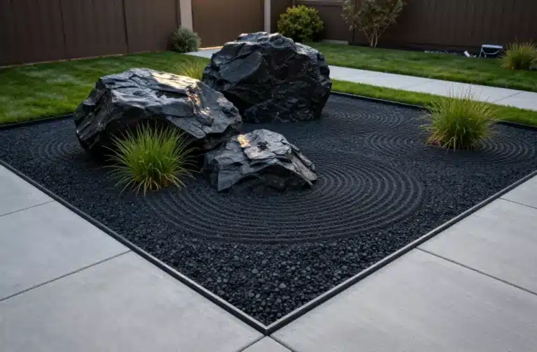 10 Black Rock Landscaping Ideas You'll Want to Copy